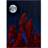 Painting lanscape red rocks